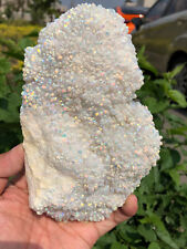 890g Electroplating Rainbow Aura Titanium Bismuth Silicon Crystal Cluster HD158 picture