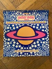 VIntage Original 1971 Peter Max Astrological Calendar Psychedelic Clean picture