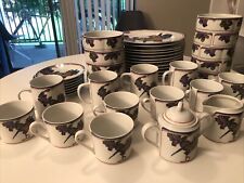 41 Georges Briard Oriental Peacock Reproduction Mugs Tea Cups Saucers & Plates picture
