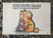 Garfield Vintage Argus Teddy Bears Poster. Good Condition picture
