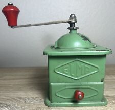 Antique Vintage ELMA Green Metal Coffee Grinder Great Working Condition. See Pic picture