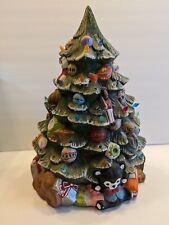 Vintage CERAMICHROME INC Hand Painted Calif USA Ceramic Christmas Tree   picture