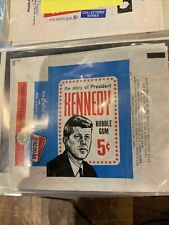 1964  TOPPS   THE STORY OF JOHN F KENNEDY   5 Cent  WRAPPER    picture
