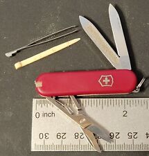 Victorinox Knife Made in Switzerland Swiss Army Sak Classic Red Mini Multi Tool picture