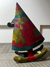 RARE Antique TIN Christmas Tree Toy c1900 PRIMITIVE picture