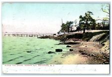 1908 View Along The Shore Newark Bay Bayonne New Jersey NJ Antique Postcard picture