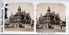 Belgium, Antwerp (Antwerp), National Bank, Vintage Print, ca.1920, Stereo picture