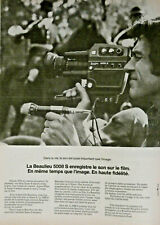 1975 PRESS ADVERTISEMENT BEAULIEU CAMERA 5008 S RECORDS SOUND ON FILM picture