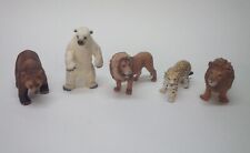Lot of 5 Schleich Wild Animal - 2 Lions - Polar Bear - Cheetah - Brown Bear picture