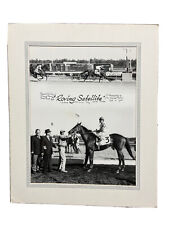 Rare Turfotos Horse Racing Oct 1966 Roving Satellite 11”x14” Mounted Photograph picture