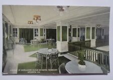 Hotel Winecoff INTERIOR Corner Mezzanine Rates on Back Atlanta GA Postcard c1910 picture