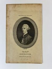 1780 John Hancock Revolutionary War Engraving picture