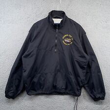 Vintage Radnor Fire Co Jacket Mens Large Black EMS Rescue Centennial Wayne PA picture