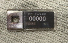 1951 DELAWARE Sample DAV Tag Keychain License Plate 00000 picture
