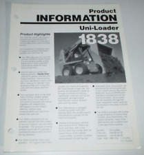 Case 1838 Skid Steer Uni-Loader Product Information Sales Brochure 3/94 Original picture