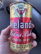 Vintage Wieland's Extra Pale Lager Beer, empty flat top beer can Pacific Brewing picture