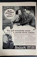 Vintage 1937 UniveX Movie Camera Christmas Ad picture