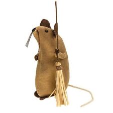 New Primitive Rustic Grungy AGED MOUSE WITH BROOM FIGURINE Doll Figure 5