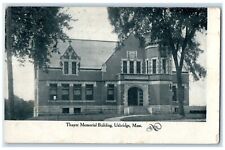 1913 Exterior View Thayer Memorial Building Uxbridge Massachusetts MA Postcard picture