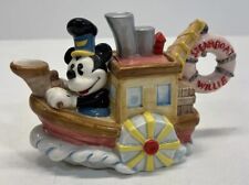 Vintage Disney Enesco Mickey Mouse Steamboat Willie Ceramic Mini Teapot RARE picture