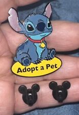 Disney Pins Stitch Wearing Dog Collar Adopt a Pet Lilo & Stitch Trading Pin Nice picture