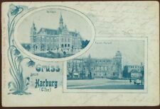 GRUSS AUS HARBURG ELBE GERMANY ANTIQUE POSTCARD c 1906 080521  picture