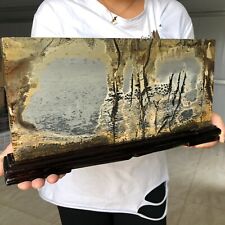 6830g Rare Chinese Natural Formation Ink Painting Scenery Stone Mineral Specimen picture