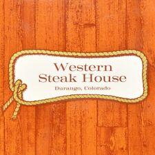 1950s Western Steak House Restaurant Sample Menu 658 Main Ave Durango Colorado picture