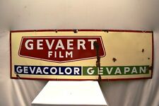 Vintage Porcelain Enamel Sign Board Gevaert Film Camera Gevacolor Gevapan Rare picture