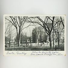 Weir Grammar School Taunton Postcard c1907 Massachusetts Campus Trees Card A3350 picture