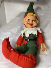Vintage Rushton Elf 19 In Rubber Face Felt Body 1950s picture