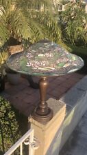TIFFANY VINTAGE POND LILY STAINED LEADED GLASS LAMP ANTIQUE LAMP BASE HANDEL ERA picture