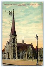1917 Central Methodist Episcopal Church Building Detroit Michigan MI Postcard picture