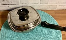 8” Pot Vintage West Bend Aristo-craft Square 18/8 Stainless Steel Pan w/Lid picture