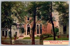 Indianapolis, Indiana IN - James Whitcomb Riley's Residence - Vintage Postcard picture