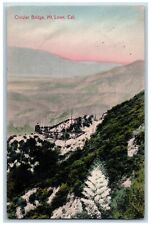 Mt. Lowe California Postcard Circular Bridge Exterior View c1907 Vintage Antique picture
