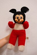 Vintage Mickey Mouse Gund Swedlin Rubber Face Stuffed Plush Disney Made in Japan picture