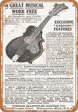 Metal Sign - 1911 Gibson Guitars and Mandolins - Vintage Look Reproduction picture