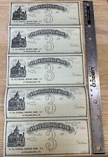 Antique 1910s The First National Bank Blank Checks Delta PA picture