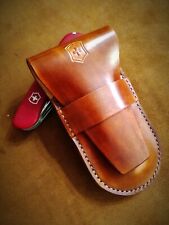 Leather holster with belt loop Victorinox knife 111mm(4.37in) 3-5 layers  picture