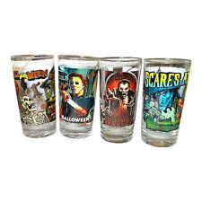 New Universal Studios Halloween Horror Nights 2022 Set of 4 Collectible Glass picture