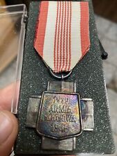 1966 Polish Silver “Home Army Cross” Issued To Polish Resistance picture