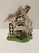 2008 Blue Sky Clayworks Daughter's House of Love Tea light Candleholder picture