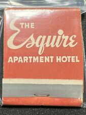 VINTAGE MATCHBOOK - THE ESQUIRE APARTMENT HOTEL - FT. LUADERDALE, -FRONT STRIKE picture