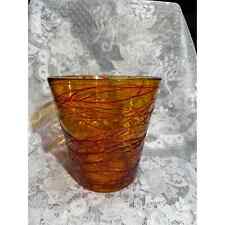 C1900’s Durand Threaded Champagne/Wine Cooler Art Glass From Tiffany Quezal Era picture