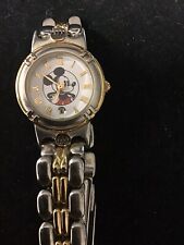 Two Tone Mickey Mouse Watch With Date Pre-owned With New Battery picture