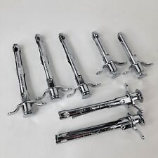 Vintage Wyeth Tubex Stainless Steel Metal Syringes- Lot of 7 picture