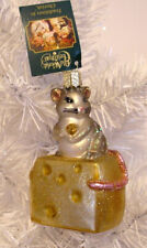 2016 OLD WORLD CHRISTMAS - HUNGRY MOUSE - BLOWN GLASS ORNAMENT NEW W/TAG picture