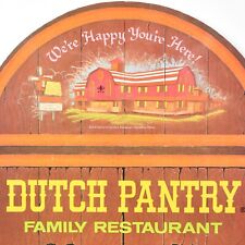 Vintage 1968 Dutch Pantry Family Restaurant Menu Farm Country Store Pennsylvania picture
