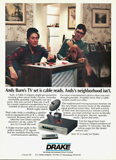 1985 R L Drake TV Satellite Receiver Andy Burn vintage Print AD Advertisement picture